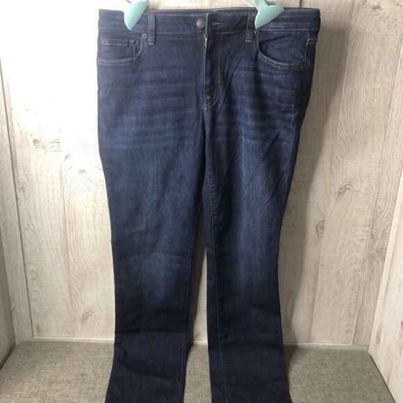 Womens Amazon Essentials Straight Denim Blue Jeans Size 12 Long - Picture 2 of 5